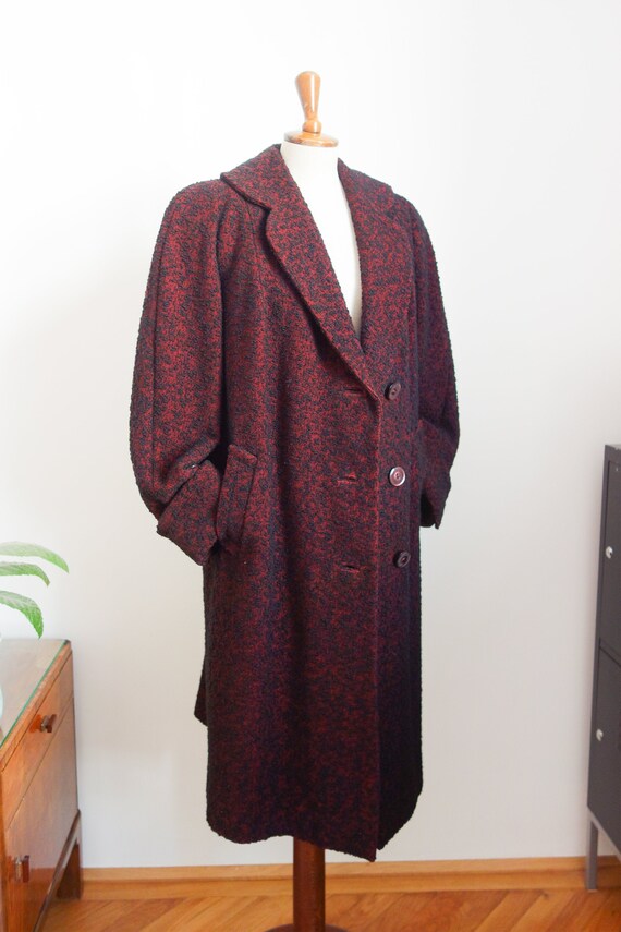 50s coat, oversize