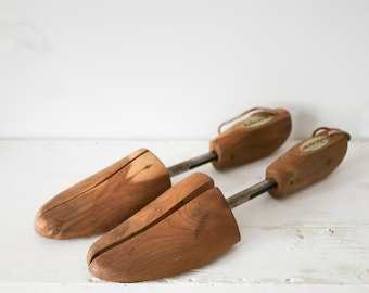 elegant wooden shoe tree