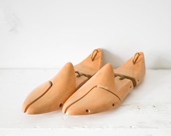 elegant wooden shoe tree