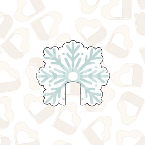 Snowflake Mug Hugger Cookie Cutter- Christmas Cookie Cutters