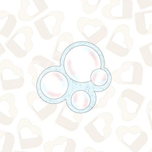 Bubbles Cookie Cutter- Under the Sea Cookie Cutter - Mermaid Cookie Cutter