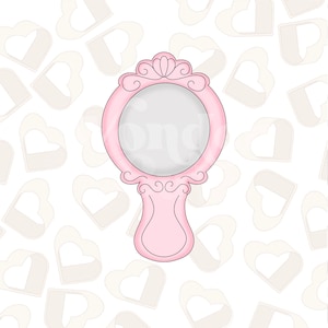 Hand Mirror Cookie Cutter - Doll Cookie Cutter
