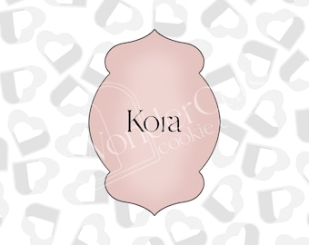 Kora Plaque -Cookie Cutter