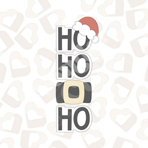 Ho Ho Ho Cookie Cutters- Set of 3- Christmas Cookie Cutters