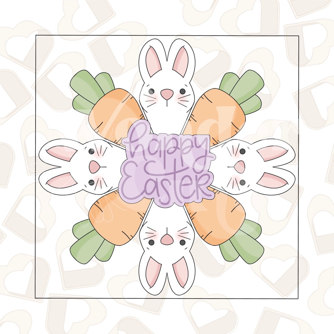 2023 Easter Platter Cookie Cutters Set of 3 Easter Cookie Cutters