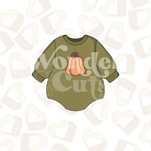 Cozy Baby Onesie Cookie Cutter- Fall Cookie Cutters- Baby Cookie Cutters