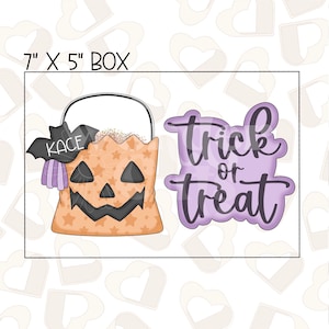 Trick or Treat Set of 2 Cookie Cutter - Halloween Cookie Cutters