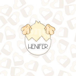 Chick Stuck in Egg Cookie Cutter- Easter Cookie Cutter- Easter Cookie Cutters
