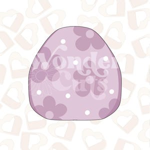 Chubby Easter Egg Cookie Cutter- Easter Cookie Cutter- Easter Cookie Cutters