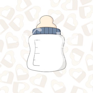 Baby Bottle 3 Cookie Cutter- Baby Cookie Cutters