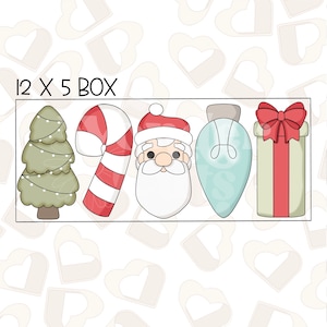 Hohe Weihnachtssticks 5er Set Ausstechformen