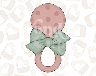 Bow Rattle Edition 2 Cookie Cutter