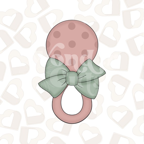 Bow Rattle Edition 2 Cookie Cutter Etsy
