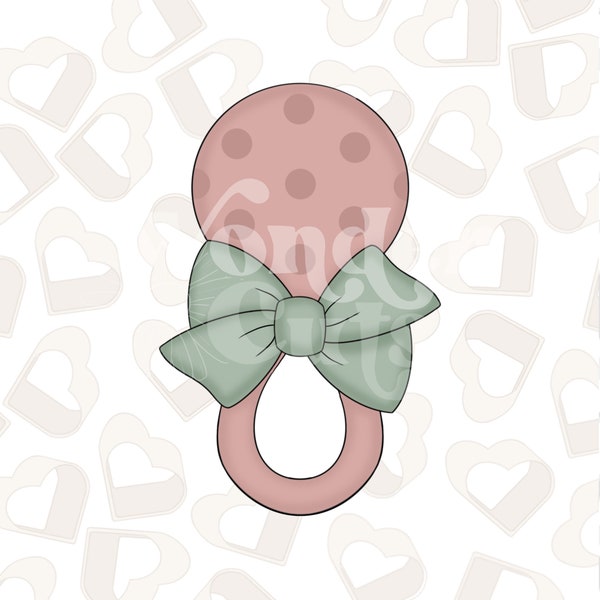 Bow Rattle Edition 2 Cookie Cutter