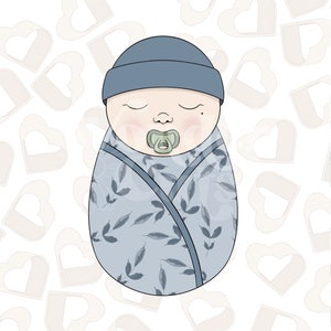Baby Swaddle Cookie Cutter