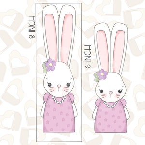 Long Girl Bunny Cookie Cutter- Easter Cookie Cutters