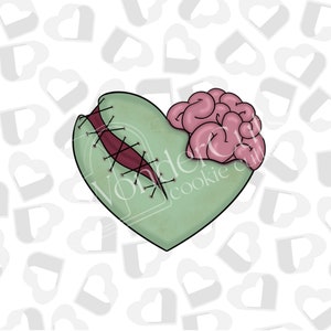 Zombie Heart Cookie Cutter
