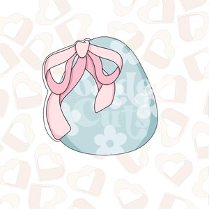 Coquette Egg Cookie Cutter- Easter Cookie Cutter- Easter Cookie Cutters