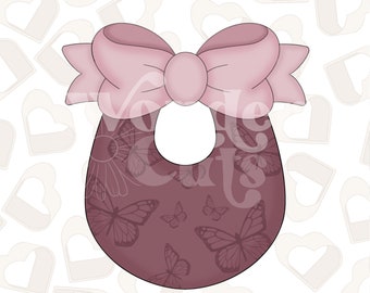 Baby Lätzchen mit Schleife Cookie Cutter