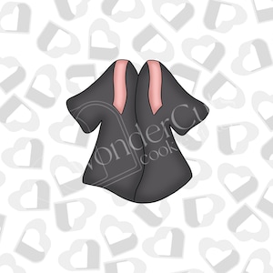 Grad Gown Cookie Cutter