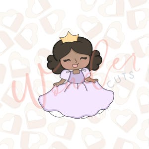 Princess 2 Cookie Cutter- Princess Cookie Cutter