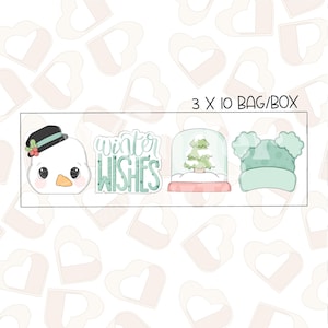Winter Wishes Mini Cookie Cutters Set of 4- Christmas Cookie Cutters- Winter Cookie Cutters