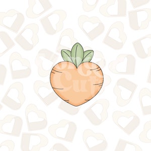 Heart Carrot Cookie Cutter- Easter Cookie Cutters