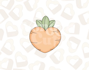 Tagliabiscotti a forma di carota a forma di cuore - Tagliabiscotti pasquali