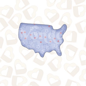 United States Cookie Cutter-Fourth of July Cookie Cutter