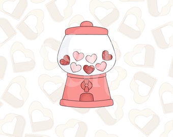 Gum Ball Machine Cookie Cutter- Valentine's Day Cookie Cutter
