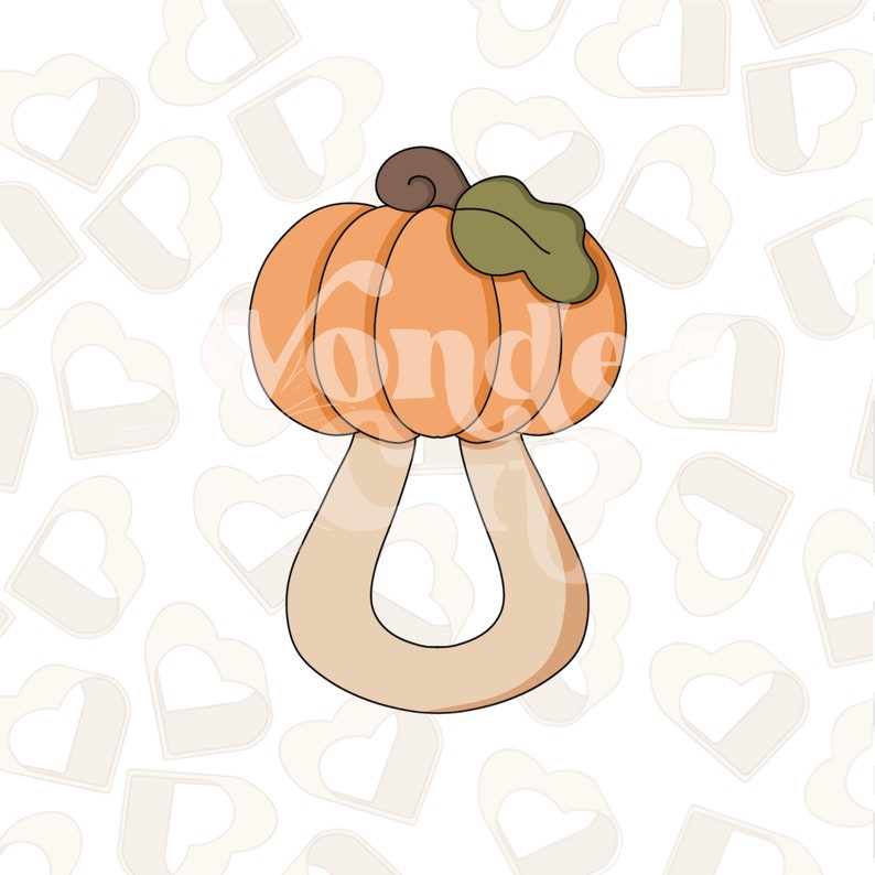 Pumpkin Rattle Cookie Cutter Fall Cookie Cutters Baby Cookie Cutters Etsy