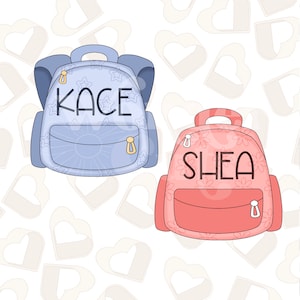 Backpack Cookie Cutter- Back to School Cookie Cutters- School Cookie Cutters