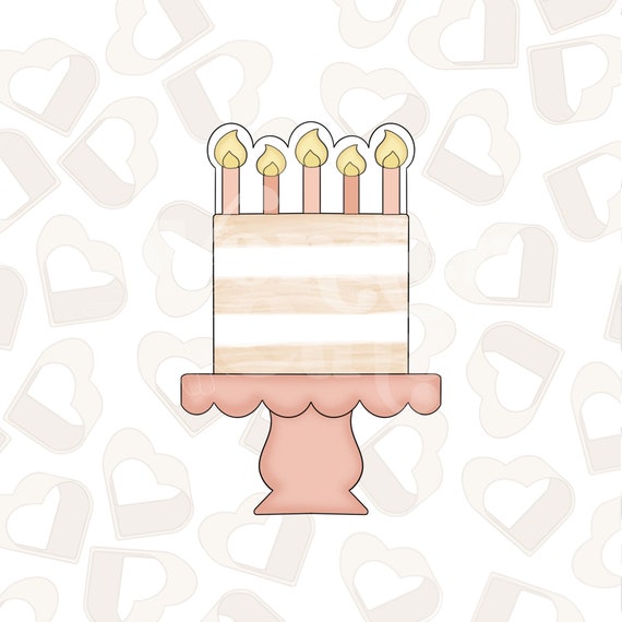 Pretty In Peach Birthday Candles &hearts; Gorgeous Cookies By