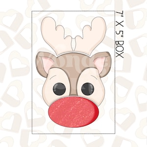 Build-A-Reindeer Set of 3 Cookie Cutter- Christmas Cookie Cutters