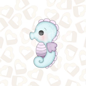 Seahorse Cookie Cutter- Under the Sea Cookie Cutter - Mermaid Cookie Cutter