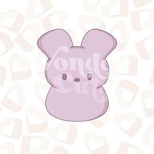 Chubby Marshmallow Bunny Cookie Cutter- Easter Cookie Cutter- Easter Cookie Cutters