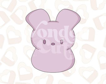 Chubby Marshmallow Bunny Cookie Cutter- Easter Cookie Cutter- Easter Cookie Cutters