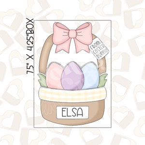 Build An Easter Basket Cookie Cutters- Set of 3- Easter Cookie Cutters
