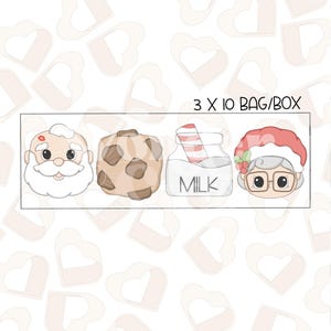 Santa&#39;s Favorites Mini Cookie Cutters Set of 4- Christmas Cookie Cutters- Winter Cookie Cutters