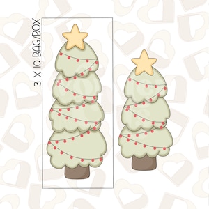 Long Christmas Tree Cookie Cutter- Christmas Cookie Cutters