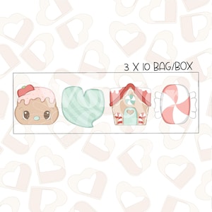 Sweet Gingy Mini Cookie Cutters Set of 4- Christmas Cookie Cutters- Winter Cookie Cutters