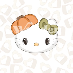 Fallen Kitty Kopf Cookie Cutter - Fallen Cookie Cutters - Thanksgiving Cookie Cutters