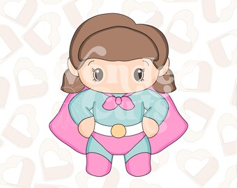 Superhero Girl 2 Cookie Cutter- Superhero Cookie Cutters