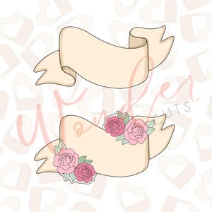 Ribbon Banner Cookie Cutter- Princess Cookie Cutter