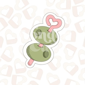 Toothpick Olives Cookie Cutter- Tini Bit Older Cookie Cutters - Birthday Cookie Cutters