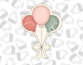 Tied Balloon Bundle Cookie Cutter