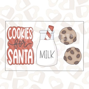 Cortadores de galletas Cookies For Santa - Juego de 3