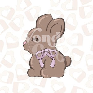 Chocolate Bunny Cookie Cutter- Easter Cookie Cutter- Easter Cookie Cutters