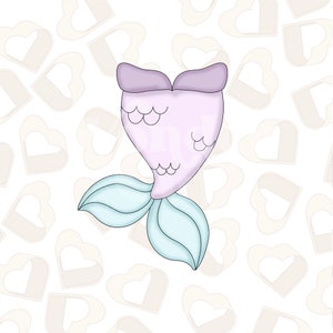 Mermaid Tail Cookie Cutter- Under the Sea Cookie Cutter - Mermaid Cookie Cutter