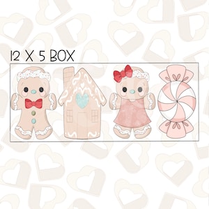 Tall Gingers Set of 4 Cookie Cutter- Christmas Cookie Cutters